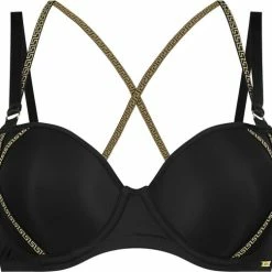 SAPPH - Mistress Voorgevormde BH Zwart - Maat 85F - Goud Zwart - Met Beugel - Dames -Badmode Winkel 550x503 7