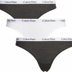 Calvin Klein Dames Slips (3-pack) - Zwart, Wit - Maat L -Badmode Winkel 550x506 3