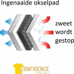 ConfidenceForAll® Dames Premium Anti Zweet Shirt Met Ingenaaide Okselpads - Zijdezacht Modal En Verkoelend Katoen - Maat XL Zwart -Badmode Winkel 550x514