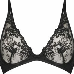 Hunkemöller Dames Lingerie Niet-voorgevormde Beugel Bh Lillian - Zwart - Maat D75
