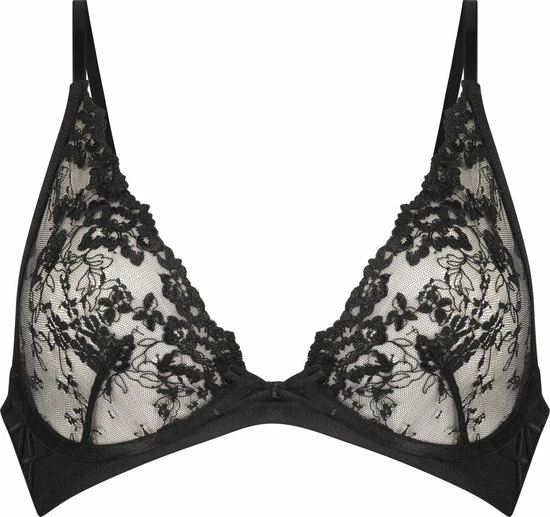 Hunkemöller Dames Lingerie Niet-voorgevormde Beugel Bh Lillian - Zwart - Maat D75 3 Hunkemöller Dames Lingerie Niet-voorgevormde Beugel Bh Lillian - Zwart - Maat D75