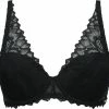 SAPPH - Flora Voorgevormde BH Zwart - Maat 75D - Zwart - Met Beugel - Dames