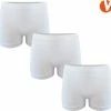 Merkloos Boxershorts Dames - Microfiber - Naadloos En Elastisch - 3-Pack - Wit - Maat S-L | Dames Ondergoed -Badmode Winkel 550x535