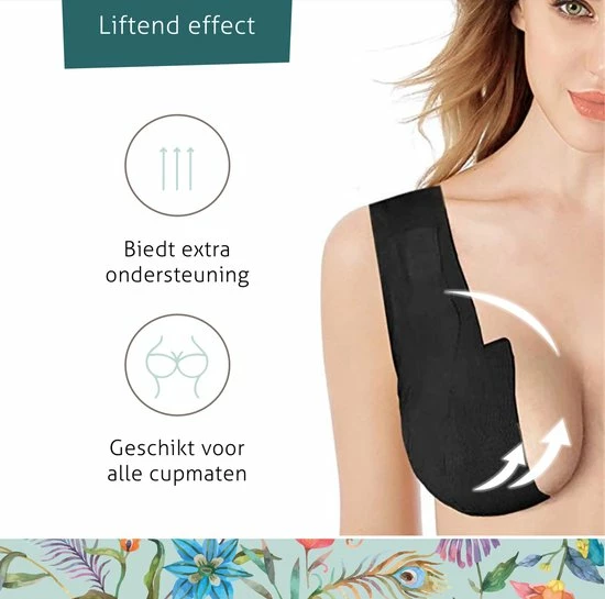 VitalJoy Boob Tape – Boobtape – BH Tape – Fashion Tape – 5 Meter – Zwart – 5 Cm Breed 9 VitalJoy Boob Tape – Boobtape – BH Tape – Fashion Tape – 5 Meter – Zwart – 5 Cm Breed - Afbeelding 7