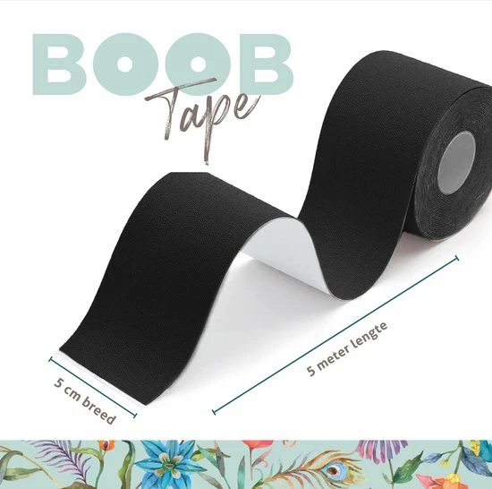 VitalJoy Boob Tape – Boobtape – BH Tape – Fashion Tape – 5 Meter – Zwart – 5 Cm Breed 11 VitalJoy Boob Tape – Boobtape – BH Tape – Fashion Tape – 5 Meter – Zwart – 5 Cm Breed - Afbeelding 9