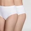 Dim Pur Coton - 2 Pack Dames Slip - Wit/Wit - Maat 46/48 -Badmode Winkel 550x550 119