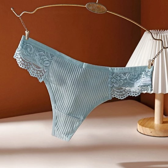 Merkloos Katoenen Dames String Met Sexy En Delicate Kant Op De Taille - Roze & Lichtgroen - Sexy Lingerie - Hoge Kwaliteit Katoenen Slip - Dames Ondergoed - Maat M 15 Merkloos Katoenen Dames String Met Sexy En Delicate Kant Op De Taille - Roze & Lichtgroen - Sexy Lingerie - Hoge Kwaliteit Katoenen Slip - Dames Ondergoed - Maat M - Afbeelding 13