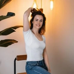 Anti Zweet Shirt - Fibershirts® - Ingenaaide Okselpads - Ondershirt - Wit - Ronde Hals - Dames - Maat S 14 Anti Zweet Shirt - Fibershirts® - Ingenaaide Okselpads - Ondershirt - Wit - Ronde Hals - Dames - Maat S -Badmode Winkel 550x550 256