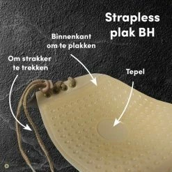 Merkloos Plak BH - Strapless BH - Plak BH Push Up - Cup B -Badmode Winkel 550x550 36