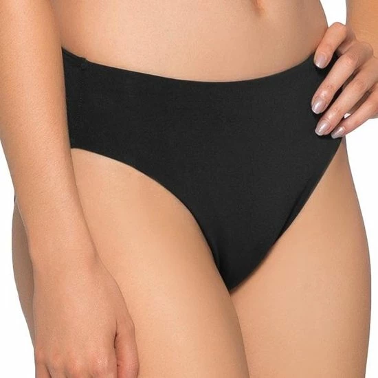 Seafolly Reg Retro Power Pant - Dames Bikinibroekje Hoog Zwart Maat 36 3 Seafolly Reg Retro Power Pant - Dames Bikinibroekje Hoog Zwart Maat 36