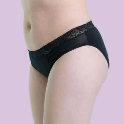 Merkloos Cheeky Wipes Menstruatie Ondergoed Feeling Pretty Maat 38-40 - Zwart -Badmode Winkel 550x550 86