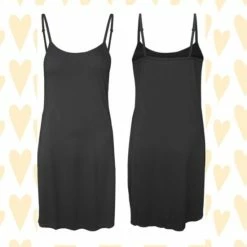 Merkloos Dames Onderjurk Kort-middellang S/M 36-38 ( 84CM) Zwart -Badmode Winkel 550x554 12