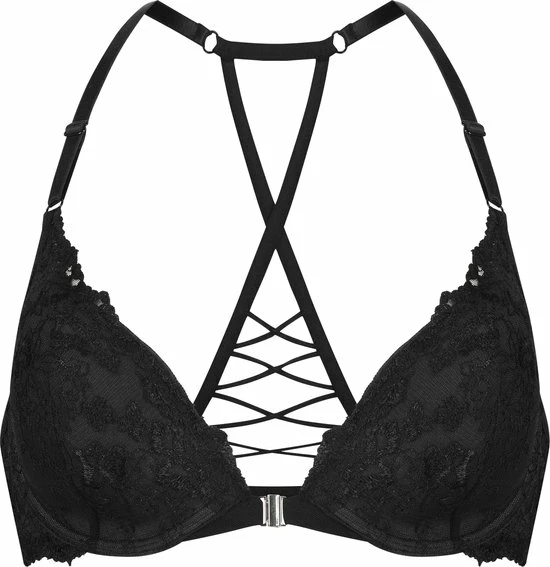 Hunkemöller Dames Lingerie Voorgevormde Beugel Bh Lillian - Zwart - Maat F80 3 Hunkemöller Dames Lingerie Voorgevormde Beugel Bh Lillian - Zwart - Maat F80
