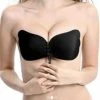 Merkloos Push Up Strapless Plak Beha - Zwart - Cup A -Badmode Winkel 550x569 1