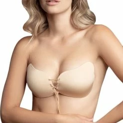Bye Bra Lace-It Bh, Zelfklevende Bh, Push-Up Bh, Plak BH Vetersluiting, Strapless En Backless Bh, Cup A-E, Beige, C -Badmode Winkel 550x573 3