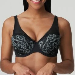 PrimaDonna Twist Rose Sauvage Voorgevormde Balconette Bh 0242082 Zwart - Maat 80H