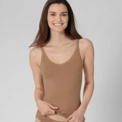 Sloggi Dames Hemd Basic GO Smalle Band 2-pack - Skin - XL -Badmode Winkel 550x594 6