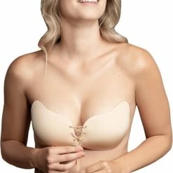 Bye Bra Lace-It Bh, Zelfklevende Bh, Push-Up Bh, Plak BH Vetersluiting, Strapless En Backless Bh, Cup A-E, Beige, C -Badmode Winkel 550x601 1