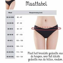 Bamboozy Menstruatie Ondergoed Basic 4-laags Maat 2XL 44-46 Zwart Period Underwear Duurzaam Menstrueren Incontinentie Zero Waste Jasmijn -Badmode Winkel 550x602 33