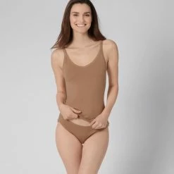 Sloggi Dames Hemd Basic GO Smalle Band 2-pack - Skin - XL -Badmode Winkel 550x611 84