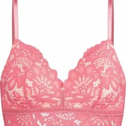 Hunkemöller Dames Lingerie Voorgevormde Longline Bh Zonder Beugel Shiloh - Roze - Maat C85