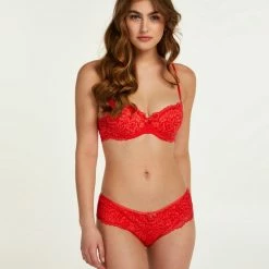 Hunkemöller Dames Lingerie Brazilian Rose - Rood - Maat S -Badmode Winkel 550x656 4
