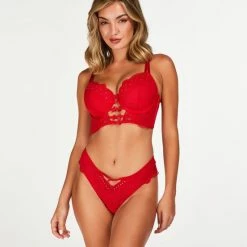 Hunkemöller Dames Lingerie Voorgevormde Longline Beugel Bh Oceana - Rood - Maat B85 -Badmode Winkel 550x660 161