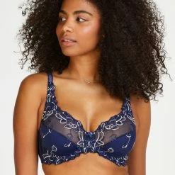 Hunkemöller Dames Lingerie Niet-voorgevormde Beugel Bh Diva - Blauw - Maat E95 -Badmode Winkel 550x660 193