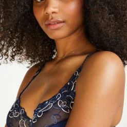 Hunkemöller Dames Lingerie Niet-voorgevormde Beugel Bh Diva - Blauw - Maat E95 -Badmode Winkel 550x660 194