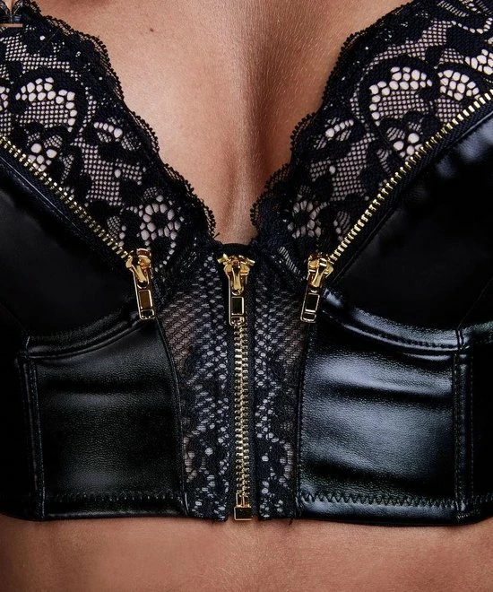 Hunkemöller Dames Lingerie Voorgevormde Push-up Longline Beugel Bh Talia Cup A - F - Zwart - Maat C75 13 Hunkemöller Dames Lingerie Voorgevormde Push-up Longline Beugel Bh Talia Cup A - F - Zwart - Maat C75 - Afbeelding 11