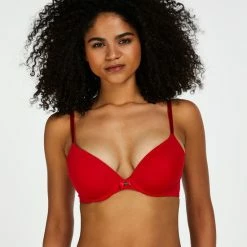 Hunkemöller Dames Lingerie Voorgevormde Beugel Bh Plunge - Rood - Maat C85 -Badmode Winkel 550x660 289