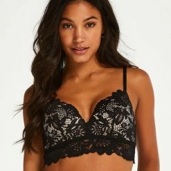 Hunkemöller Dames Lingerie Voorgevormde Longline Bh Zonder Beugel Shiloh - Zwart - Maat C80 -Badmode Winkel 550x660 344