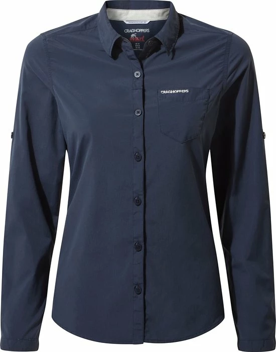 Craghoppers - UV Blouse Voor Vrouwen - Lange Mouwen - Bardo - Blauw - Maat S (38) 9 Craghoppers - UV Blouse Voor Vrouwen - Lange Mouwen - Bardo - Blauw - Maat S (38) - Afbeelding 7