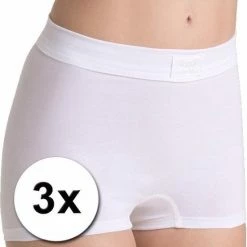 3x Sloggi Double Comfort Dames Shorts Wit 42 - Onderbroek / Boxer