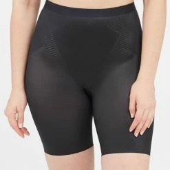 Spanx Thinstincts 2.0 Mid Thigh Short - Zwart- Maat L