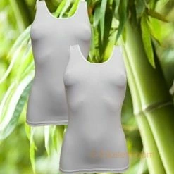 Boru Bamboo | MAAT L | 2-pack Dames Hemd | Wit