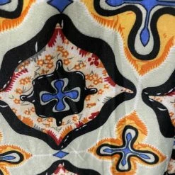 Merkloos Dames Maxi Jurk Met Print XL/XXL Grijs/geel/blauw -Badmode Winkel 550x733 109