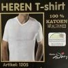 Merkloos V-hals Heren T-shirt Katoen - 2-pack - Wit - Maat M -Badmode Winkel 550x733 68