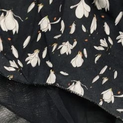 Merkloos Dames Midi Jurk Met Bloemenprint 38-40 Zwart/wit -Badmode Winkel 550x733 86