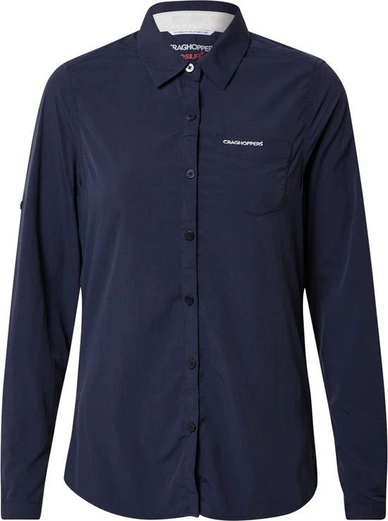 Craghoppers - UV Blouse Voor Vrouwen - Lange Mouwen - Bardo - Blauw - Maat S (38) 3 Craghoppers - UV Blouse Voor Vrouwen - Lange Mouwen - Bardo - Blauw - Maat S (38)