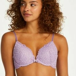 Hunkemöller Dames Lingerie Voorgevormde Push-up Beugel Bh Rose - Paars - Maat A80 -Badmode Winkel 550x739 4