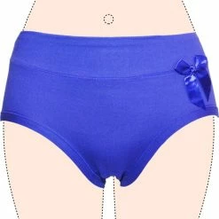 Fine Woman Dames Slips 3 Pack Fine Women Katoen Met Bamboe Effen Paars XXL