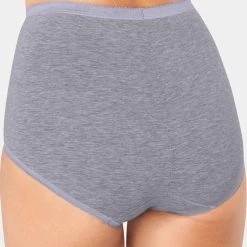 Sloggi Basic+ Dames Maxi Slip - 4-pack - Lichtgrijs - Maat 50 -Badmode Winkel 550x771