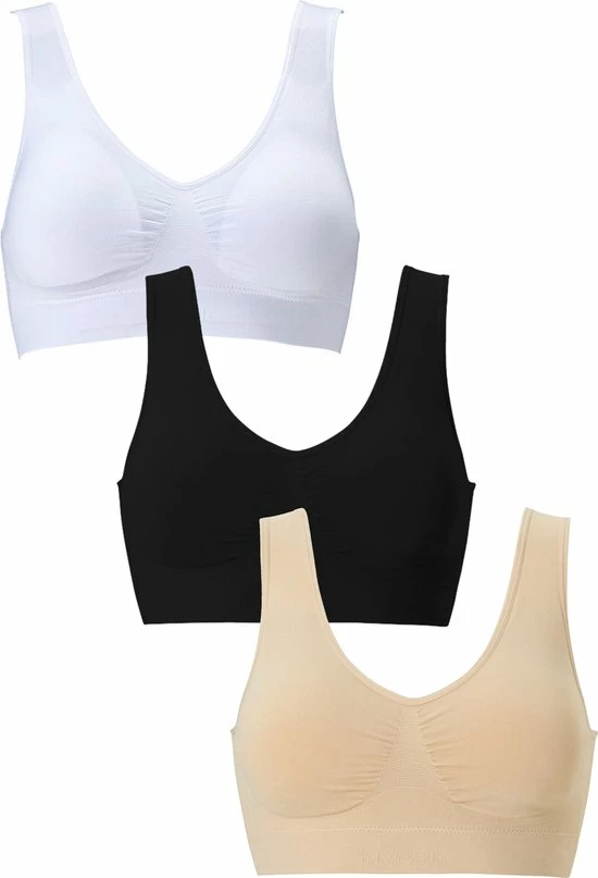 MAGIC Bodyfashion Comfort Bra (3-Pack) Dames Beha - Maat XL 3 MAGIC Bodyfashion Comfort Bra (3-Pack) Dames Beha - Maat XL