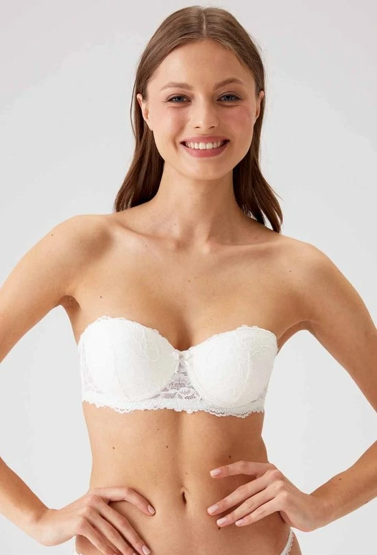 Viuma Milano Viuma Vrouw Ecru 620361 Kanten Beha Strapless Push Up Bh Dagelijks Comfort Hoogwaardig Kwaliteit 3 Viuma Milano Viuma Vrouw Ecru 620361 Kanten Beha Strapless Push Up Bh Dagelijks Comfort Hoogwaardig Kwaliteit