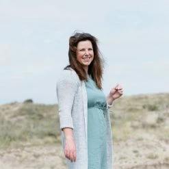 Knit Factory Indy Dames Jurk - Tuniek - Stone Green - L - 100% Biologisch Katoen -Badmode Winkel 550x824 19