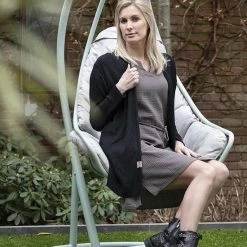 Knit Factory Indy Dames Jurk - Tuniek - Stone Green - L - 100% Biologisch Katoen -Badmode Winkel 550x825 110