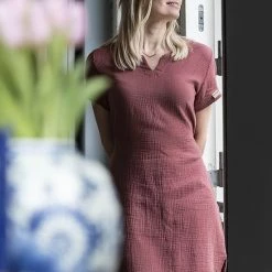 Knit Factory Indy Dames Jurk - Tuniek - Stone Green - L - 100% Biologisch Katoen -Badmode Winkel 550x825 111