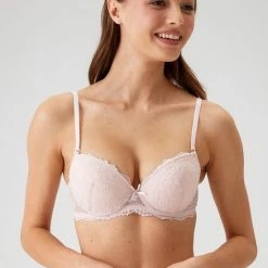 Viuma Milano Viuma Vrouw Rooskleurig 620161 Push Up Bh Kanten Beugelbeha Dagelijks Comfort Hoogwaardig Kwaliteit