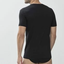 Mey - Dry Cotton O-hals T-shirt Zwart - Maat L - Slim-fit -Badmode Winkel 550x825 3